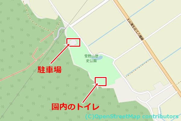 雪野山古墳公園の女装子さん待ち合わせMAP
