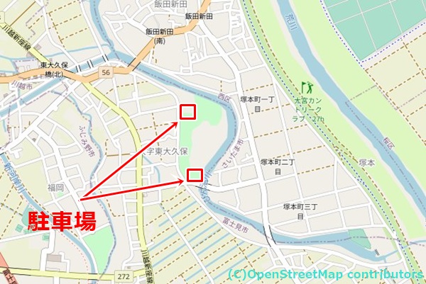 びん沼自然公園の女装子さん待ち合わせMAP