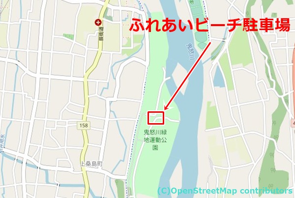 ふれあいビーチの女装子さん待ち合わせMAP