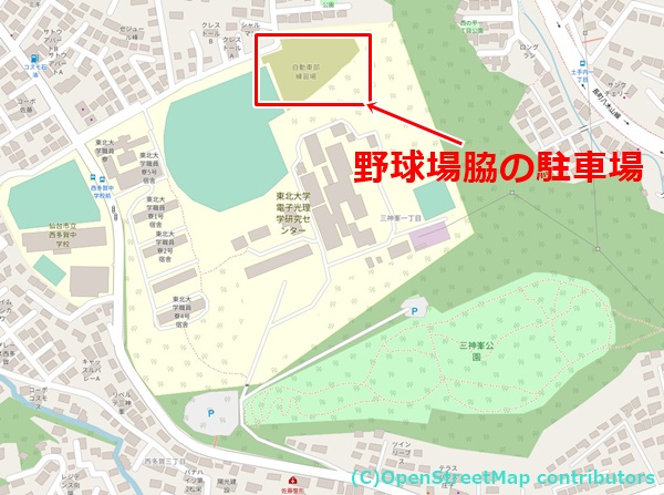 三神峯公園の女装子さん待ち合わせMAP