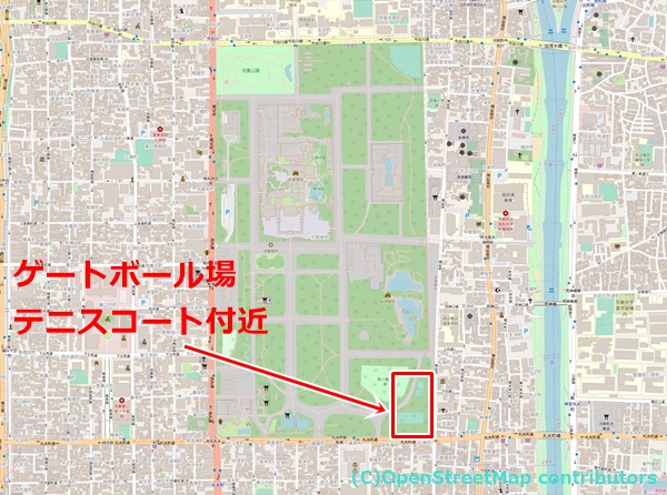 京都御苑の女装子さん待ち合わせMAP