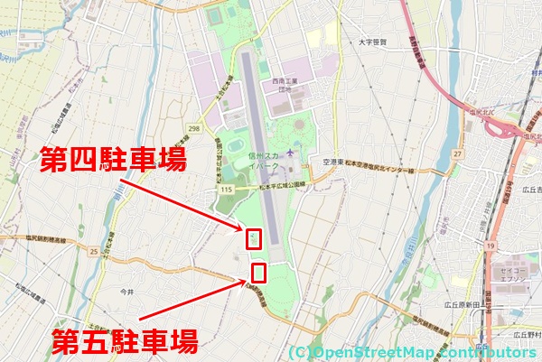 信州スカイパークの女装子さん待ち合わせMAP