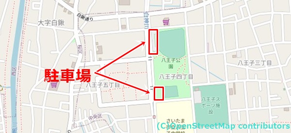 八王子公園の女装子さん待ち合わせMAP
