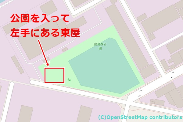 出島西公園の女装子さん待ち合わせMAP