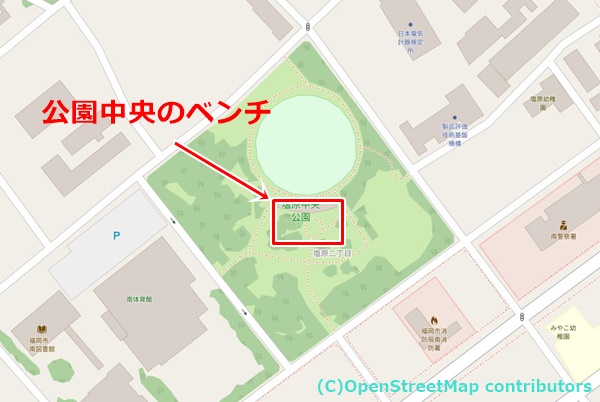 塩原中央公園の女装子さん待ち合わせMAP