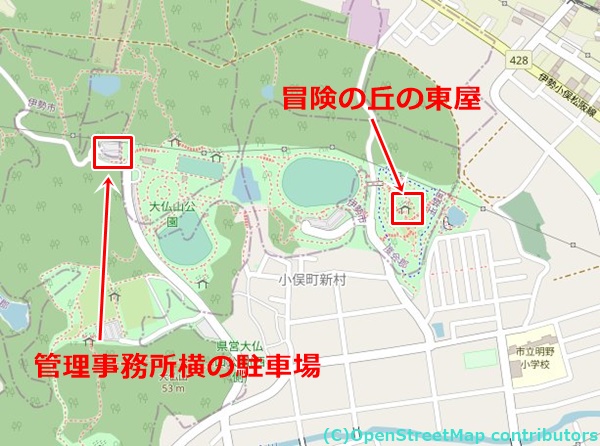 大仏山公園の女装子さん待ち合わせMAP