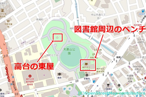 大倉山公園の女装子さん待ち合わせMAP