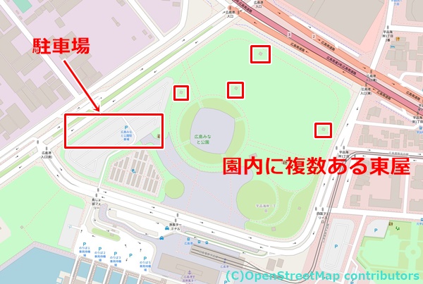 宇品みなと公園の女装子さん待ち合わせMAP