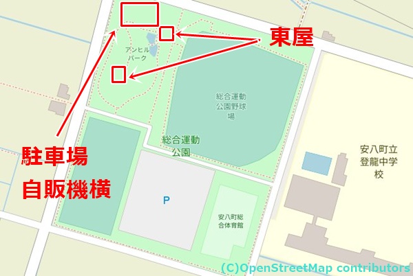 安八総合運動公園の女装子さん待ち合わせMAP