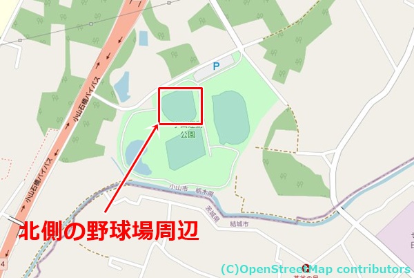 小山運動公園の女装子さん待ち合わせMAP