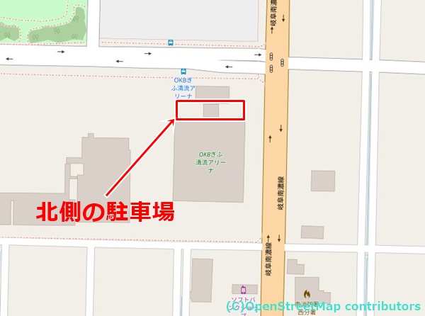 岐阜アリーナの女装子さん待ち合わせMAP