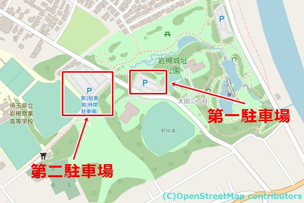 岩槻城址公園の女装子さん待ち合わせMAP