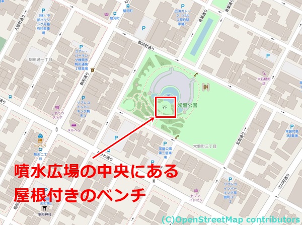 常盤公園の女装子さん待ち合わせMAP