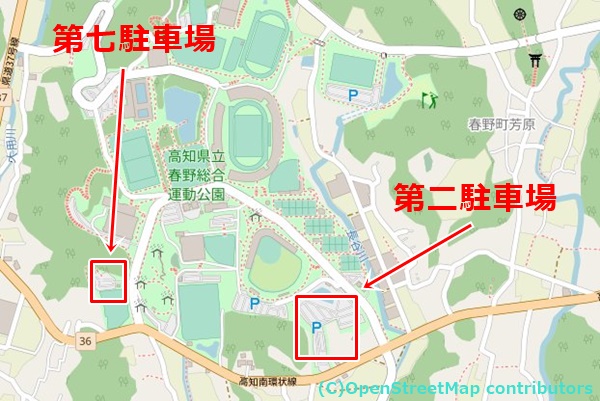 春野運動公園の女装子さん待ち合わせMAP