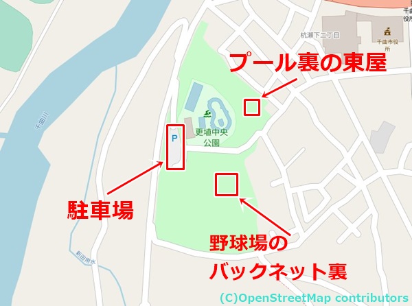 更埴中央公園の女装子さん待ち合わせMAP