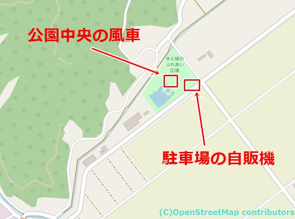 水と緑のふれあい広場の女装子さん待ち合わせMAP