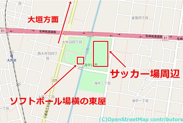 浅中公園の女装子さん待ち合わせMAP