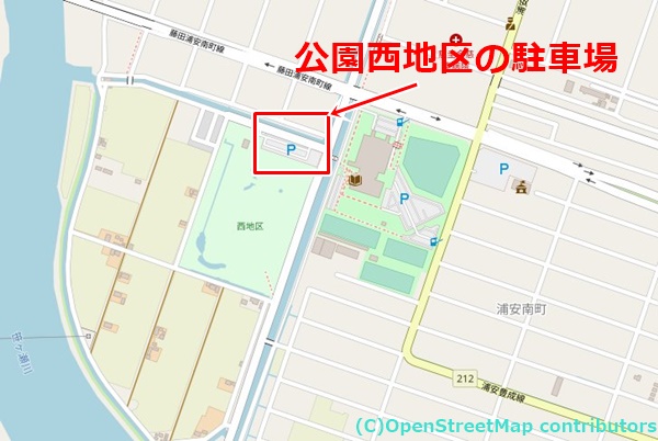 浦安総合公園の女装子さん待ち合わせMAP