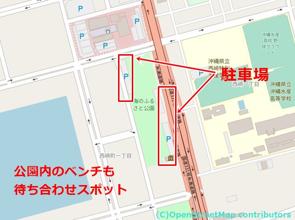 海のふるさと公園の女装子さん待ち合わせMAP