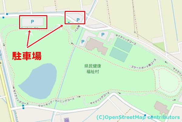 県民健康福祉村の女装子さん待ち合わせMAP