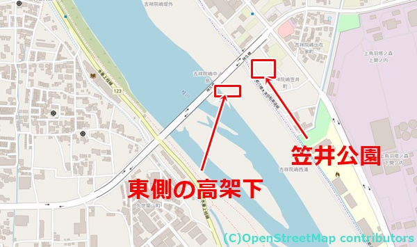 祥久橋の女装子さん待ち合わせMAP