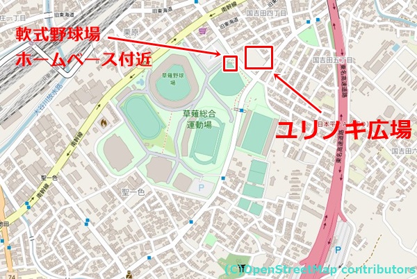 草薙総合運動場の女装子さん待ち合わせMAP