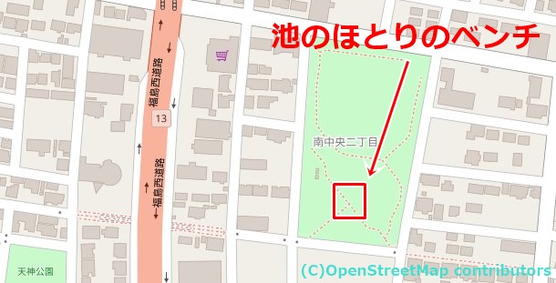 野田中央公園の女装子さん待ち合わせMAP