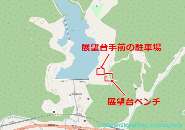 鳴淵ダムの女装子さん待ち合わせMAP